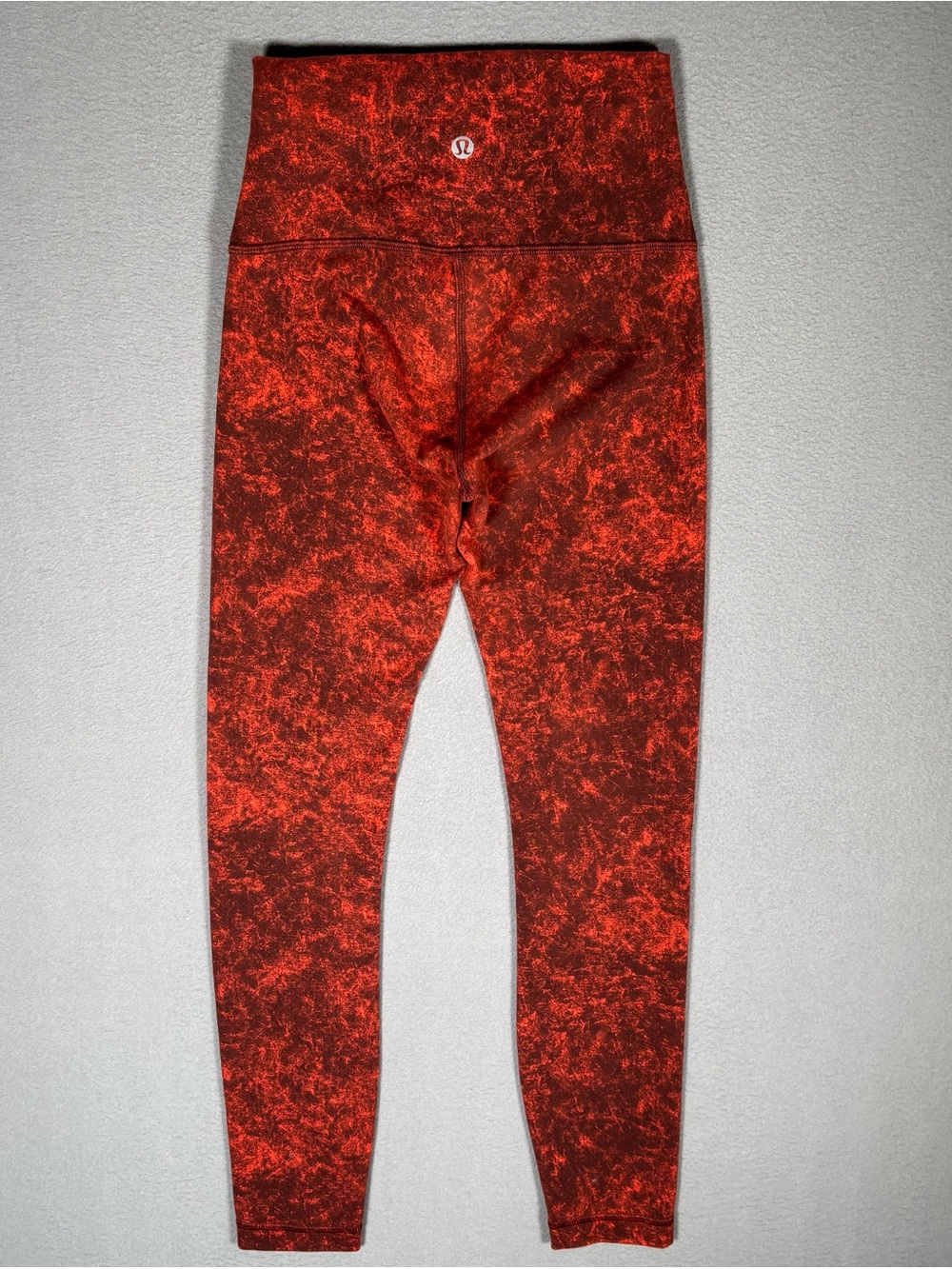 Lululemon Wunder Train High Rise Tight 25” Women’s 2 Print Autumn Red Black - Picture 8 of 9